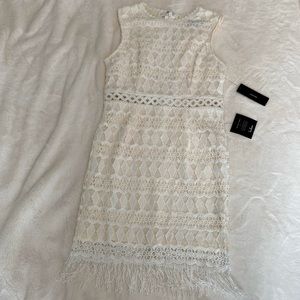 ✨BRAND NEW✨ White Lace High Neck Lace Dress